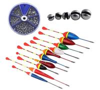 Bangbobi Set di galleggianti 10 galleggianti da Pesca in Schiuma Resistente con Piombo da Pesca, Altamente visibili per la Pesca alla Trota e la Pesca Grossa - Accessori da Pesca