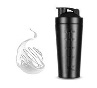 Bangbobi Shaker in Metallo da 750 ml per Bevande proteiche - Shaker Moderno con Sfera in Acciaio, Ideale per Tazze e Thermos