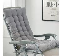 BangDon Cuscini per Sedia a Sdraio da Giardino Tinta Unita Morbidi e Confortevoli Cuscino per Lettino Prendisole con Corda di Fissaggio per Giardino Esterno/Interno/Divano/Tatami/Sedia a Dondolo