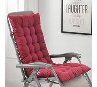 BangDon Cuscini per Sedia a Sdraio Tinta Unita da Giardino Morbidi e Confortevoli Cuscino per Lettino Prendisole con Corda di Fissaggio per Giardino Esterno/Interno/Divano/Tatami/Sedia a Dondolo