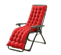 BangDon Cuscino per sedia da giardino, spesso, morbido, con lacci antiscivolo, per sedie da giardino, patio, tatami (rosso, 150 x 50 cm)