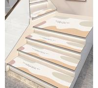 BangDon Tappetino di sicurezza per scale semplice con retro in gomma, morbido e confortevole, superficie liscia, 75 x 26 cm, copertura antiscivolo per gradini (stile 1, 5 pezzi)