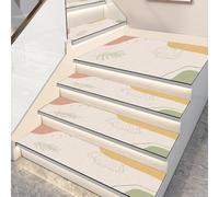 BangDon Tappetino di sicurezza per scale semplice con retro in gomma, morbido e confortevole, superficie liscia, 75 x 26 cm, copertura antiscivolo per gradini (stile 6, 1 pezzi)