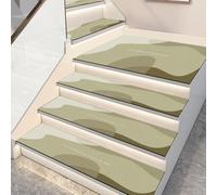 BangDon Tappetino di sicurezza per scale semplice con retro in gomma, morbido e confortevole, superficie liscia, 75 x 26 cm, copertura antiscivolo per gradini (stile 2, 10 pezzi)