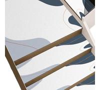 BangDon Tappetino per scale ad assorbimento acustico, per piastrelle, pavimenti in legno duro, lavabile, resistente, facile da installare, facile da pulire, per casa e ufficio (stile 5, 15 pezzi)