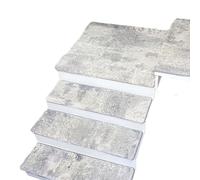 BangDon Tappetino per scale con motivo elegante, antigraffio, soluzione per scale ad alto traffico, tappetino per ridurre il rumore, per marmo, piastrelle, vetro, gradini 75 x 24 cm (stile, 1,15 pezzi