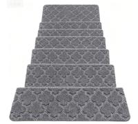 BangDon Tappetino protettivo per scale spesso e semplice, 76 x 20 cm, antiscivolo, protezione per scale per interni, riduzione del rumore, per casa, ufficio, pubblico (grigio scuro, 1 pezzo)