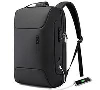 BANGE Zaino antifurto con porta di ricarica USB, zaino da lavoro leggero per uomini e donne, Nero (due tasche per il lavoro), Medium, Portatile
