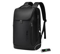 BANGE Zaino intelligente da lavoro, impermeabile, adatto per computer portatile da 15,6 pollici, con porta di ricarica USB, zaino da viaggio durevole, In pelle., Medium, Moda