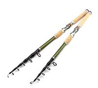 BANGHA Canna da Pesca,Canna da Pesca Spinning 2.1m 2.4m 2.7m 3.0m 3.6m telescopica Canna da Pesca in Carbonio Manico in Legno filatura Rod Extra Heavy Carp Fishing Pole Tackle Mar(2.4 m)