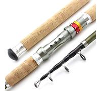 BANGHA Canna da Pesca,Canna da Pesca Spinning 2.1m 2.4m 2.7m 3.0m 3.6m telescopica Canna da Pesca in Carbonio Manico in Legno filatura Rod Extra Heavy Carp Fishing Pole Tackle Mar(3.6 m)