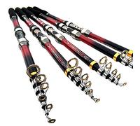 BANGHA Canna da Pesca,Canna da Pesca Spinning Carbon Portatile telescopica Canna da Pesca Carp Fishing Attrezzatura di Pesca(3.0 m)