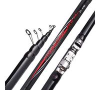 BANGHA Canna da Pesca,Canna da Pesca Spinning in Fibra di Carbonio Canna da Pesca telescopica 3.8-6m 90 Centimetri Marittimo a Corto Raggio aste telescopiche Canna da Pesca(6.30m)