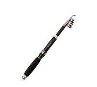 BANGHA Canna da Pesca,Canna da Pesca Spinning M Asta da Strada con Regolazione Rapida Maniglia/Maniglia Canna da Pesca Asta da Strada Media con Regolazione Rapida(Black,110CM)