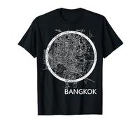 Bangkok Tailandia Strada Mappa tailandese Paesaggio Maglietta