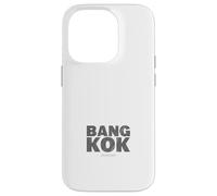 Bangkok Thailandia Mappa Tipografia Viaggio Urbano Tee Custodia per iPhone 14 Pro