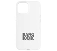 Bangkok Thailandia Mappa Tipografia Viaggio Urbano Tee Custodia per iPhone 15