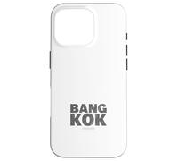 Bangkok Thailandia Mappa Tipografia Viaggio Urbano Tee Custodia per iPhone 16 Pro