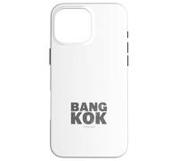 Bangkok Thailandia Mappa Tipografia Viaggio Urbano Tee Custodia per iPhone 16 Pro Max