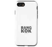 Bangkok Thailandia Mappa Tipografia Viaggio Urbano Tee Custodia per iPhone SE (2020) / 7 / 8