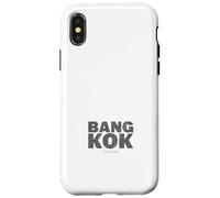 Bangkok Thailandia Mappa Tipografia Viaggio Urbano Tee Custodia per iPhone X/XS