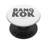 Bangkok Thailandia Mappa Tipografia Viaggio Urbano Tee PopSockets PopGrip Adesivo