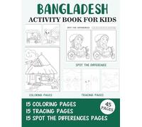 Bangladesh Activity Book for Kids: Coloring, Tracing and Spot the Difference Pages