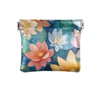 Bangladesh Water Lily Beauty Summer Flowers_21935_3 Moda PU Pelle Piccolo Portamonete Impermeabile Trucco Periodo Borsa per Uomini Donne Viaggio Soporte de Monedas para