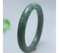 Bangles da Donna, Giada Naturale, Braccialetto di Colore Giada Rotondo, Braccialetto di Giada Femmina, per Madre alla Fidanzata (54mm)