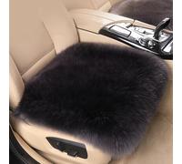 bangminda Cuscini Sedili Anteriori Universale in Pile Lungo Cuscino Sedile Auto Anteriore Caldo Traspiranti Copri Seduta Sedile Auto con Fondo Antiscivolo Cuscino per Sedile Auto Coprisedile (Nero)