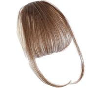 Bangs capelli umani, clip per capelli su frangia | Estensioni di frange naturali con capelli del tempio, postimo invisibile senza cuciture per un look elegante, una frangia di capelli morbida