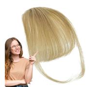 Bangs capelli umani, clip per capelli su frangia | Estensioni di frange naturali con capelli del tempio, postimo invisibile senza cuciture per un look elegante, una frangia di capelli morbida