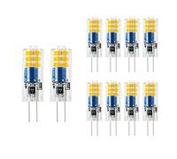 BANGSHUO G4 LED Lampadina 2W Equivalenti 20W Lampada Alogena,Bianco Caldo 3000K Lampada LED G4 200LM,Non Dimmerabile AC 220-240V G4 Senza Sfarfallio--10 pezzi