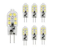 BANGSHUO G4 LED Lampadina 2W Equivalenti 20W Lampada Alogena,Bianco Freddo 6000K Lampada LED G4 200LM,Non Dimmerabile AC/DC 12V G4 Senza Sfarfallio-6 pezzi