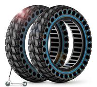 BANGTING 2PCS 60/70-6.5 Pneumatici per Monopattino Elettrico Ruote, 10x2.50-6.5 Gomme Piene, 10x2.5 Pollici Pneumatico per Segway Ninebot Max G2/G30/G30D/G30E/G30E/G30LP/G30D II/G30 Max (Blu)