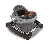 Baninni Girello classico 2 in 1 grigio per bambini con funzione altalena con ruote, luce musica, centro di gioco, tavolo da pranzo pieghevole per bambini a partire da 6 mesi
