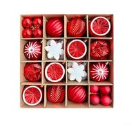 Banish the Mundane Scegli il nostro vivace set di 40 decorazioni natalizie per albero di Natale (rosso)