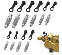 Banjo Bullone Spurgo Bullone Vite Con Cappuccio, Vite Spurgo Freni Moto M10, Vite Spurgo Freni M8, Vite Spurgo Freni M6, 10pz M6x1 M7x1 M8x1.25 M10x1.25 Spurgo Vite per Motocicletta, per Motociclette