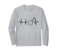 Banjo ECG Heartline Banjo Player Musica Popolare Maglia a Manica