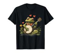 Banjo Frog Bluegrass Banjo Giocatore Rana Giocare Banjo Maglietta
