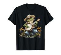 Banjo Frog Bluegrass Banjo Giocatore Rana Giocare Banjo Maglietta