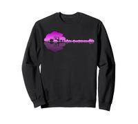 Banjo Lago Ombra Amore Riflessione Silhouette Folk Bluegrass Felpa