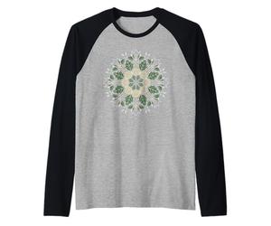 Banjo Mandala Bluegrass, Mindfulness & Nature Graphic Maglia con Maniche Raglan