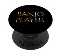 Banjo Player Best Strings Music Instrument Musician Banjo PopSockets PopGrip Adesivo
