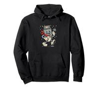 Banjo Playing Moonshine Jar Cute Banjo Picker Music Felpa con Cappuccio