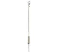 Banjo Pole Upright Stand, Silver Banjo Pole, Accessori per strumenti musicali portatili con costruzione in acciaio, supporto di supporto interno per tutore sicuro e collo,