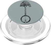 Banjo Tree Minimalist Design Vintage Nature & Music Graphic PopSockets PopGrip per MagSafe