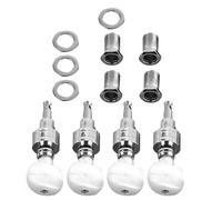 Banjo Tuning Peg 4 Pezzi Meccaniche Argento in Metallo