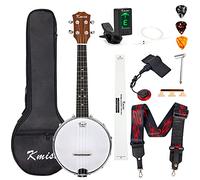 Banjo ukulele concerto, 58,4 cm con sintonizzatore bag strap corde pickup Picks righello chiave Bridge