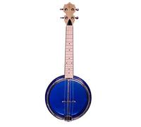 Banjolele Bones BB400A 4 cuerdas Azul,Tamaño concierto 382mm, parche y aro de plástico